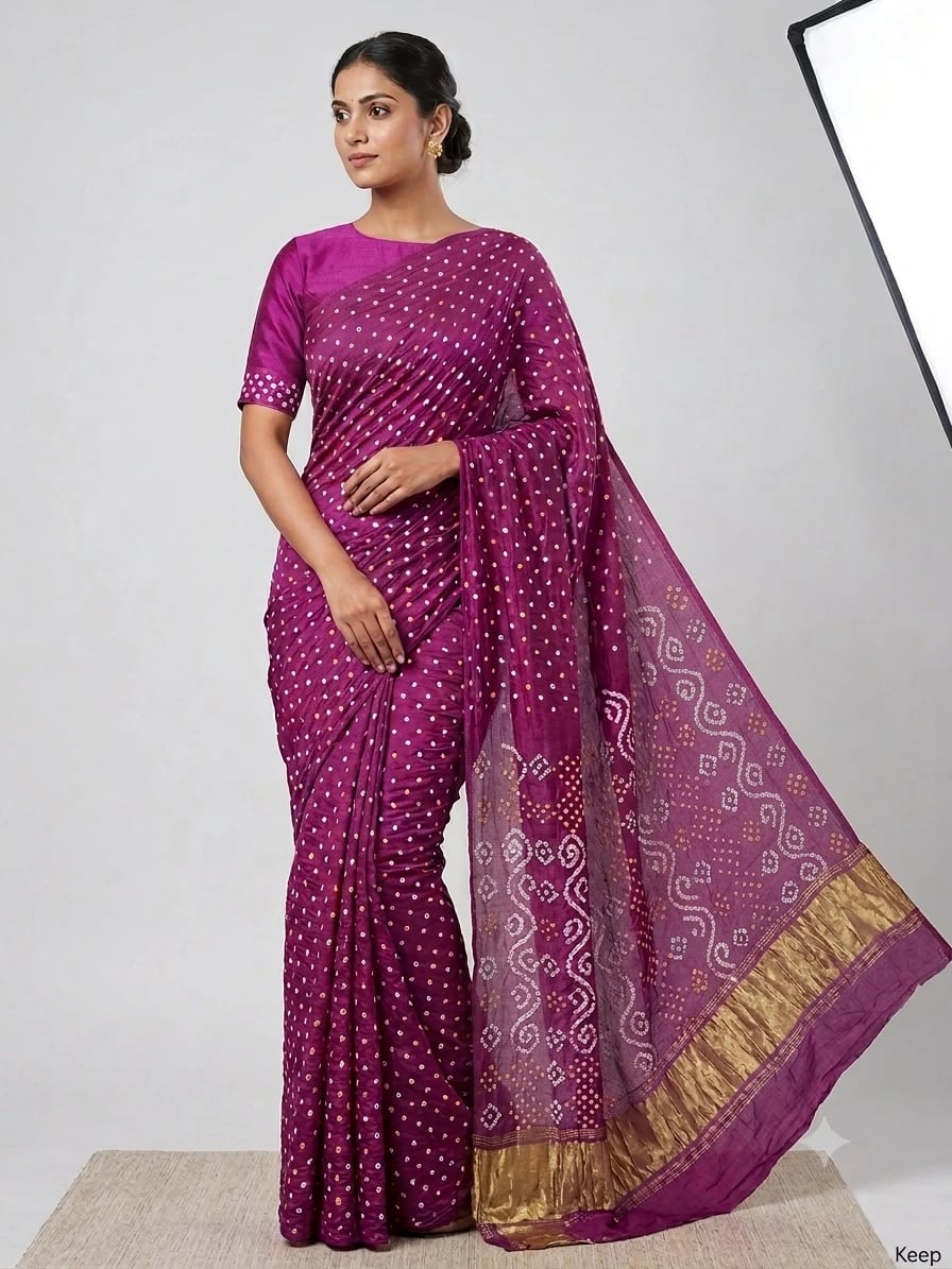 Lavanya Bandhani Saree