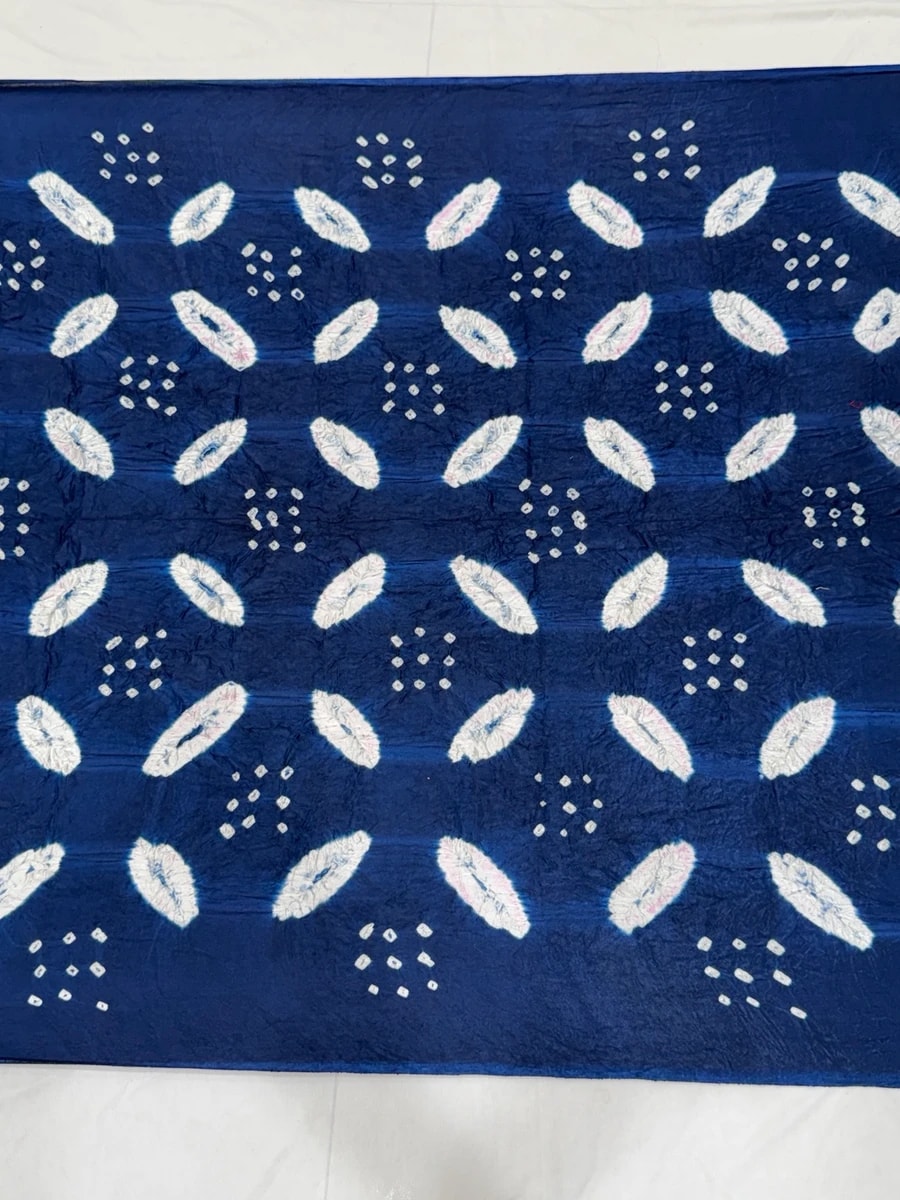 Royal Blue Bandhani Saree