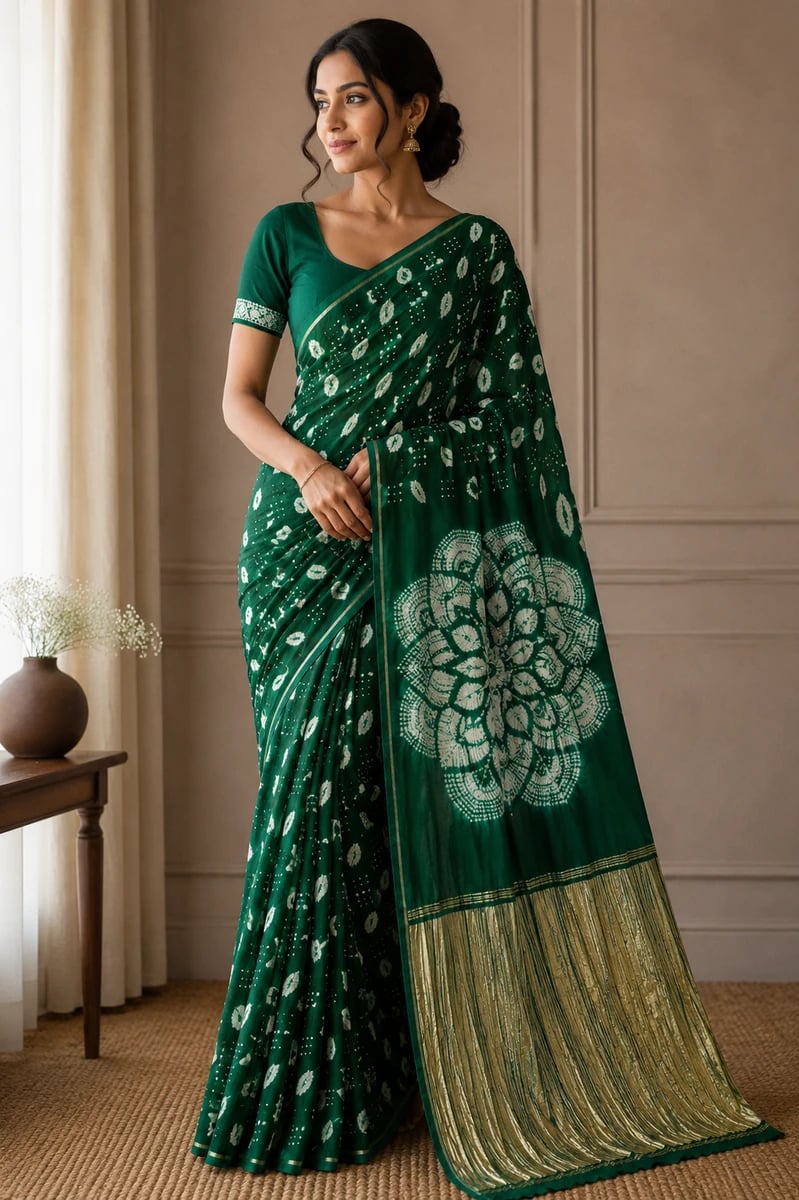Sanskriti Bandhani Saree