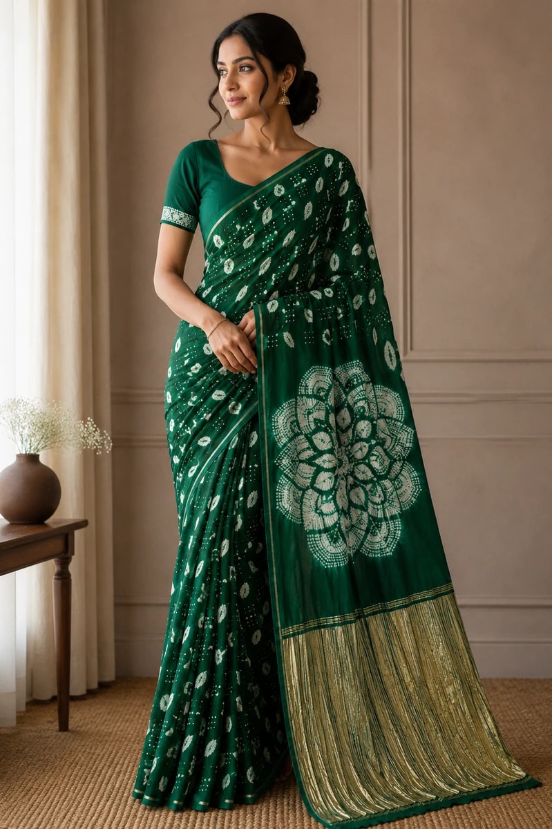 Sanskriti Bandhani Saree