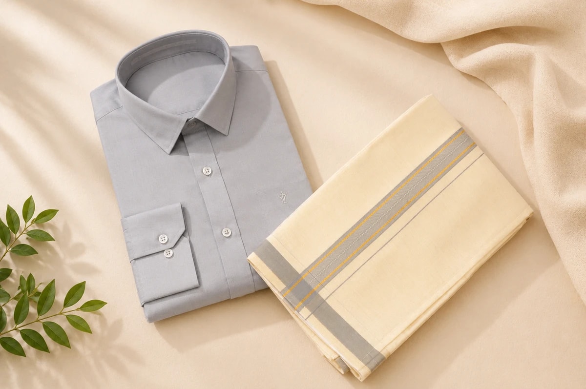 Dhothis and Shirts