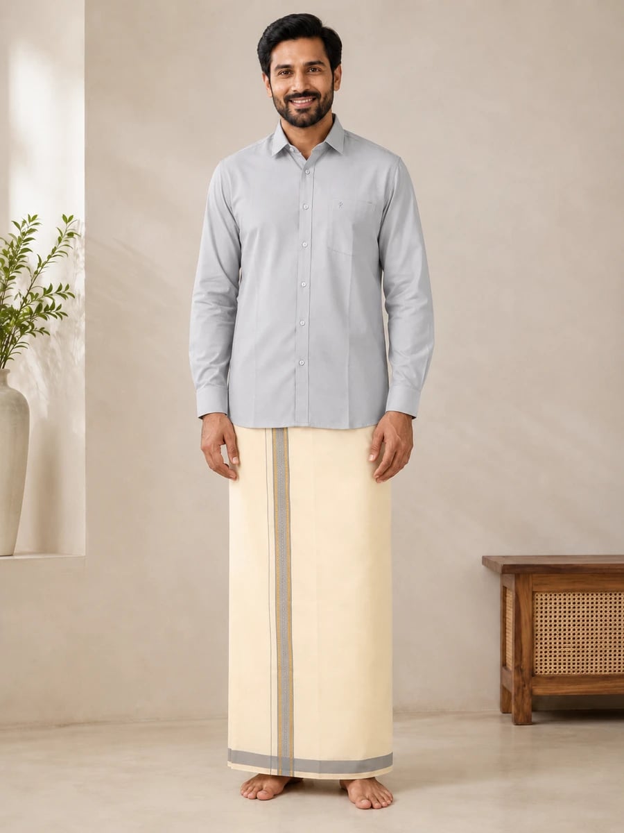 Dhothis and Shirts