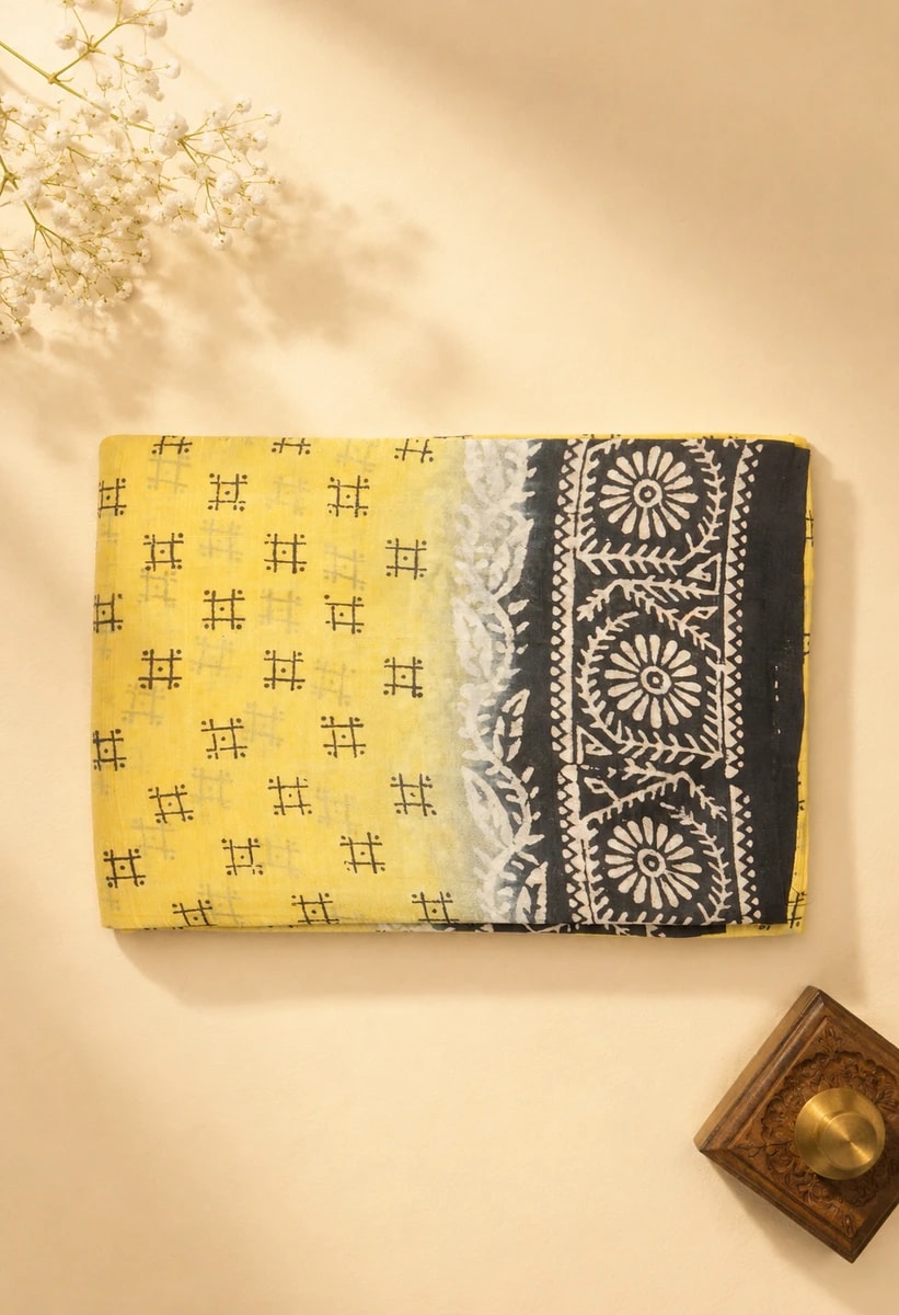 Printed Silk Jaipuri