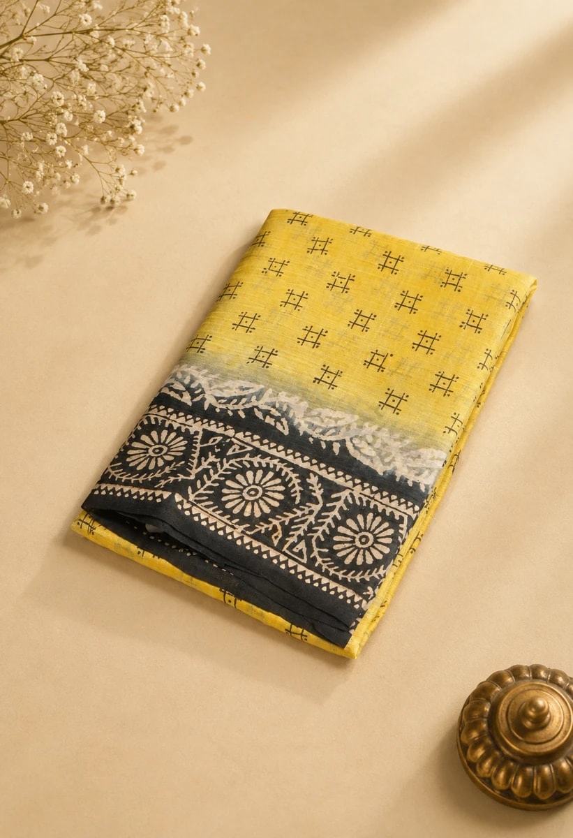 Printed Silk Jaipuri